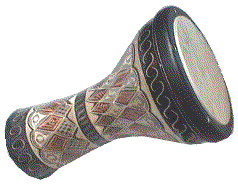 Darbouka oder Mazhar - Türkische Metalltrommel