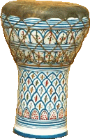 Darbouka oder Mazhar - Tunesische Keramiktrommel